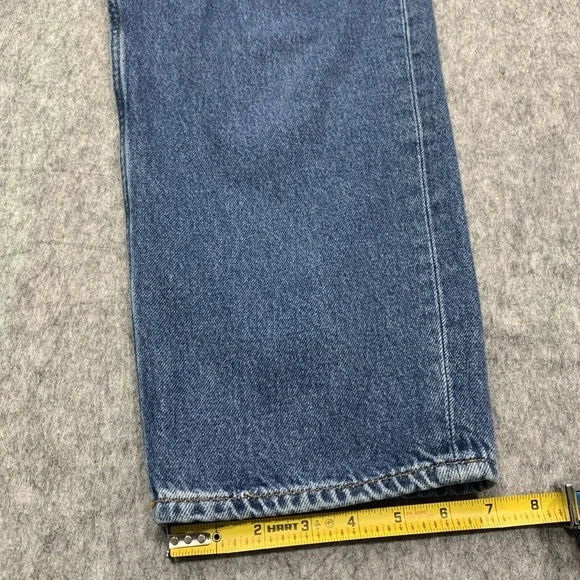 COS Women's High Rise Tapered Ankle Length Wide Leg Blue Jeans - Size 29 - Picture 15 of 15